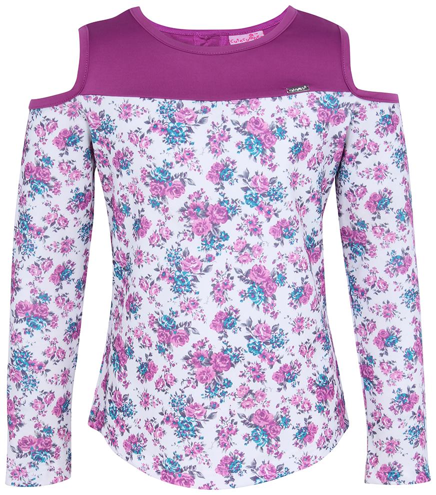 

Cutecumber Girl Cotton Floral Top - Purple
