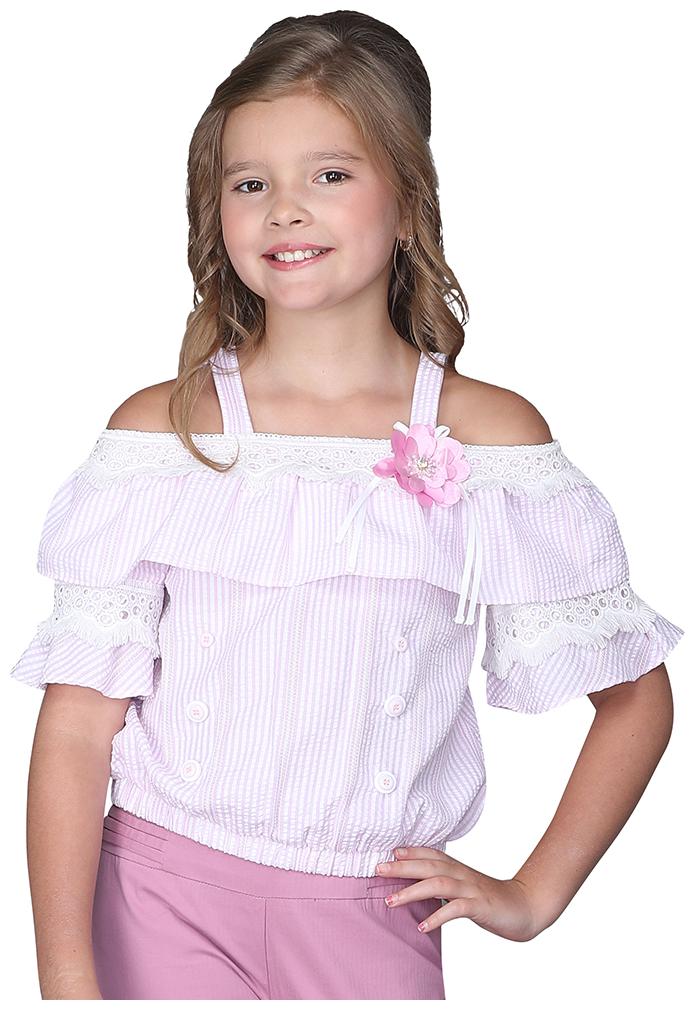 

Cutecumber Girl Cotton Striped Top - Pink