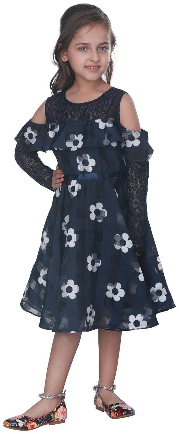 

Cutecumber Blue Polyester Full Sleeves Knee Length Princess Frock ( Pack of 1 )