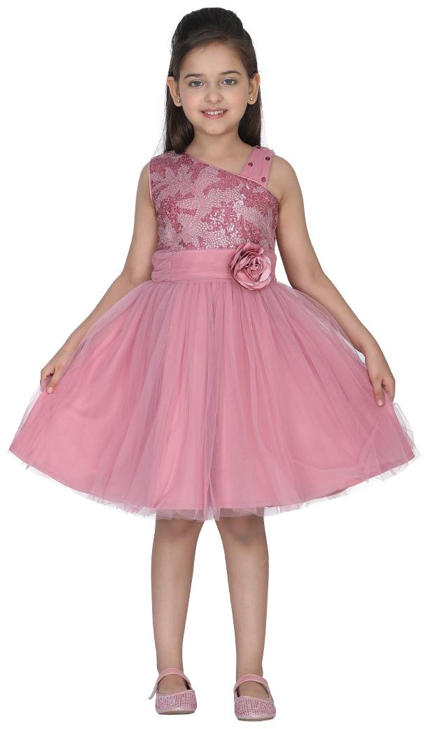 

Cutecumber Pink Net Sleeveless Knee Length Princess Frock ( Pack of 1 )