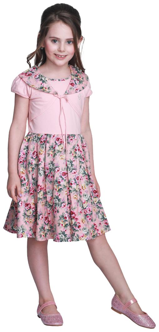 

Cutecumber Baby girl Cotton Solid Collar frock - Pink