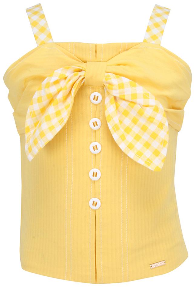 

Cutecumber Girl Georgette Embellished Top - Yellow