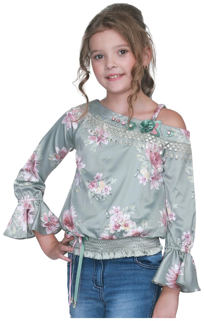

Cutecumber Girl Satin Solid Top - Green