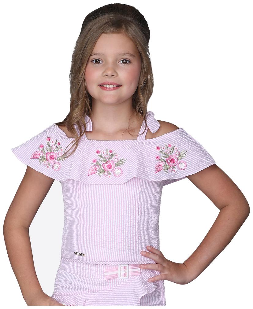 

Cutecumber Girl Cotton Striped Top - Pink