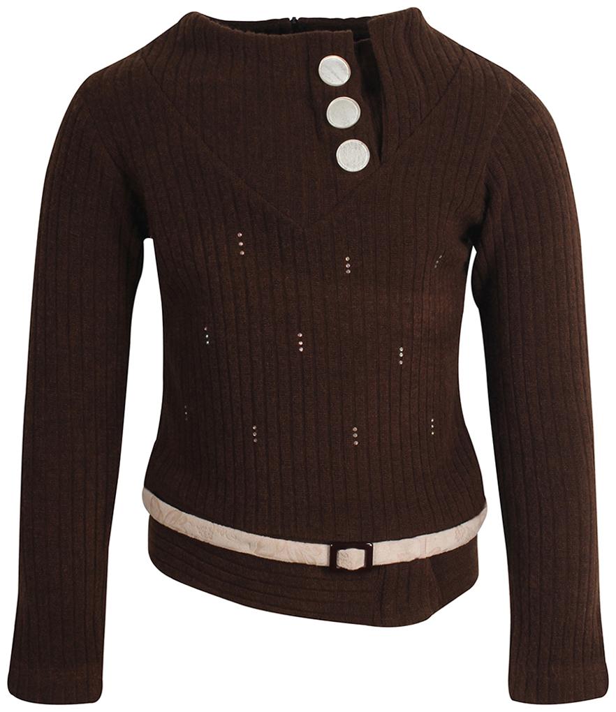 

Cutecumber Girl Wool Embellished Top - Brown