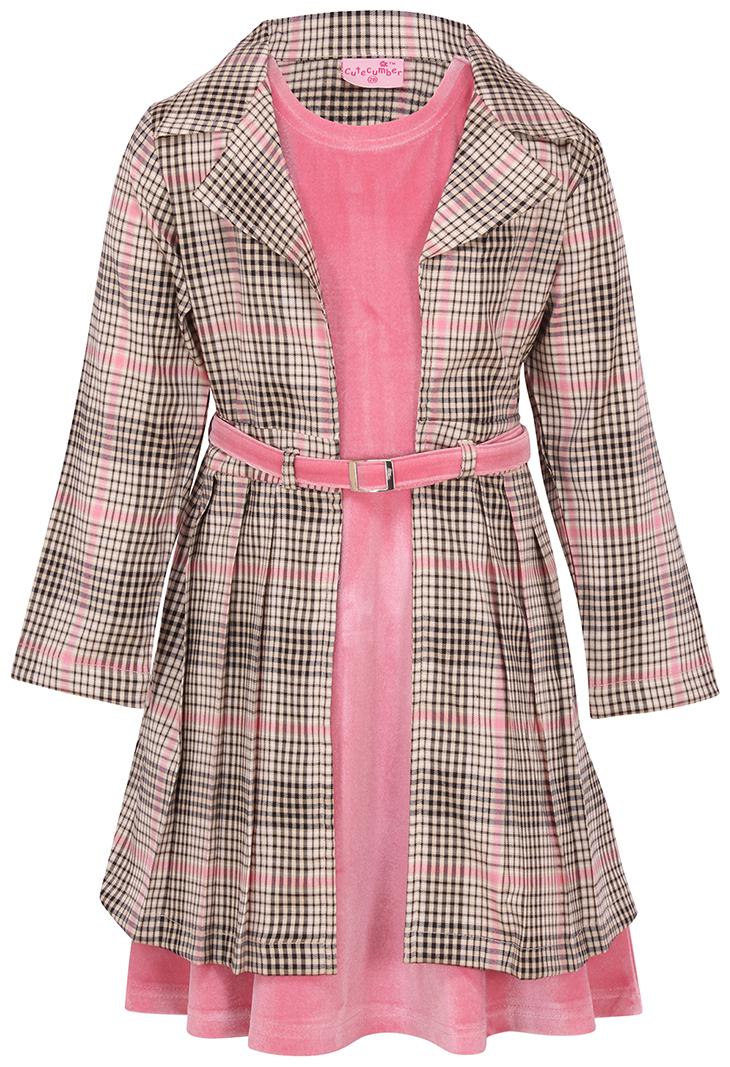 

Cutecumber Pink Polyester Full Sleeves Knee Length Princess Frock ( Pack of 2 )