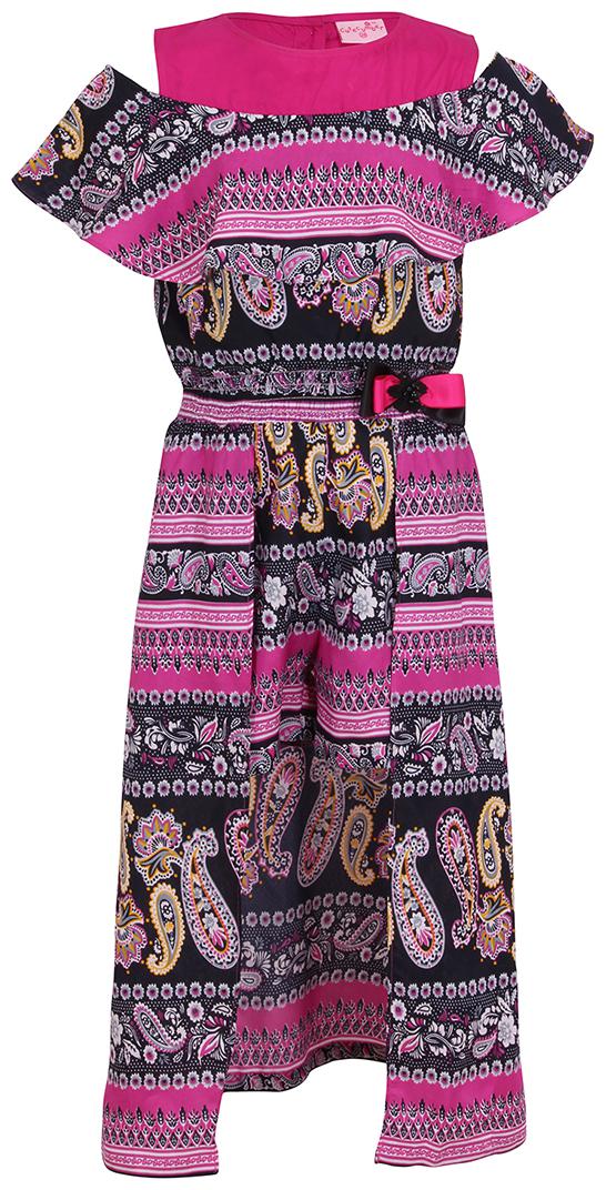 

Cutecumber Multi Polyester Sleeveless Knee Length Princess Frock ( Pack of 1 )