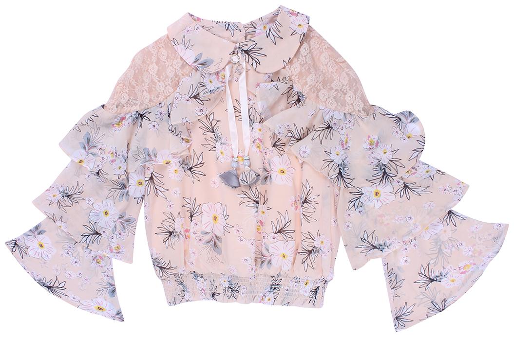 

Cutecumber Girl Polyester Floral Top - Pink