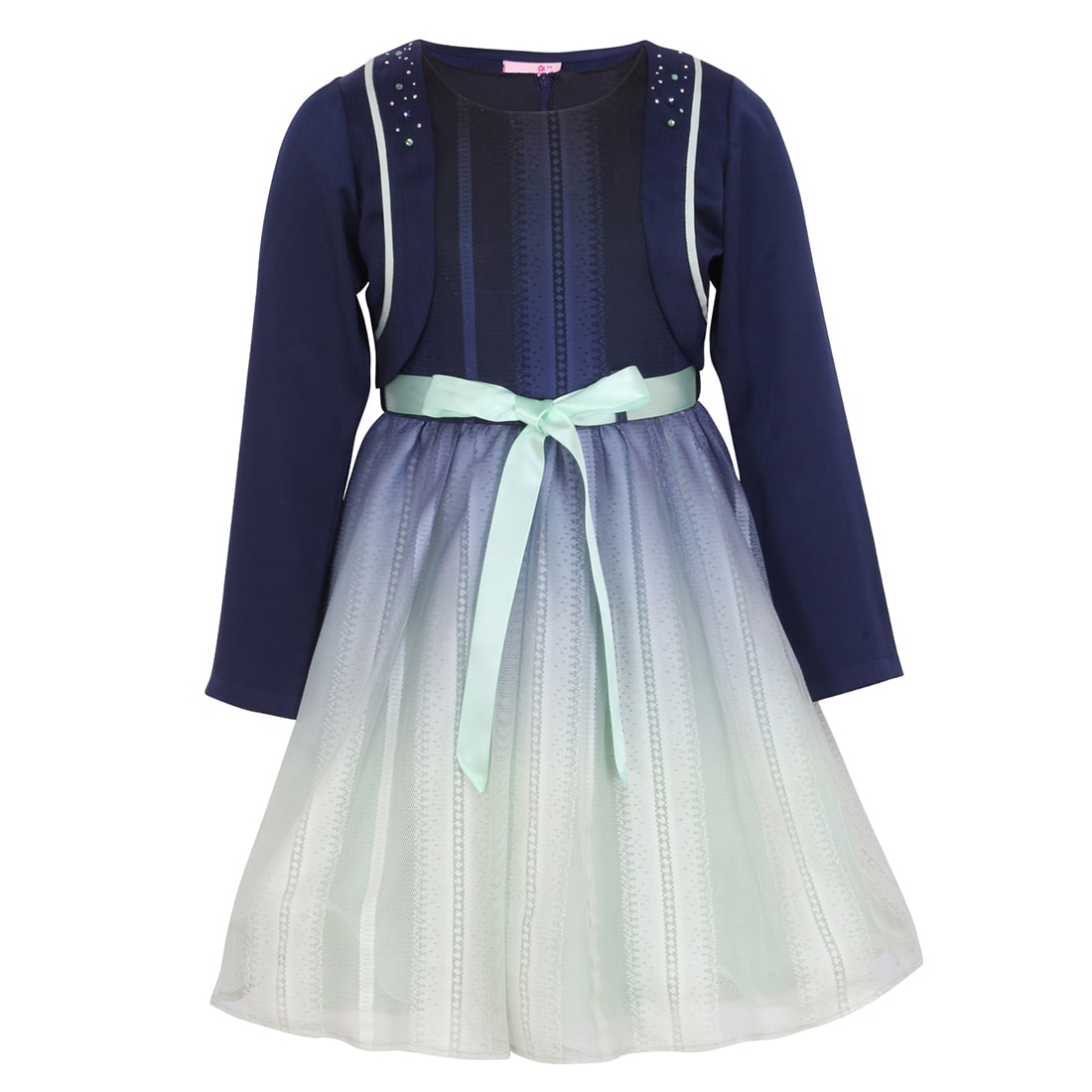 

Cutecumber Green Lace Full Sleeves Knee Length Princess Frock ( Pack of 1 )