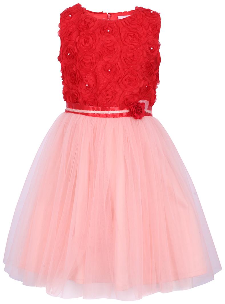 

Cutecumber Red Net Sleeveless Knee Length Princess Frock ( Pack of 1 )