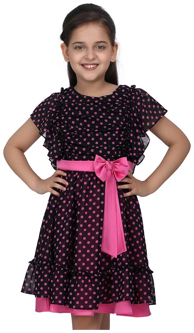

Cutecumber Black Georgette Sleeveless Knee Length Princess Frock ( Pack of 1 )