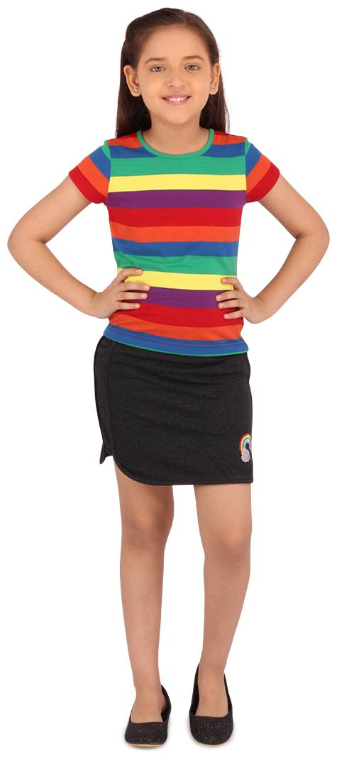 

Cutecumber Girl Polyester Top Bottom Set - Multi