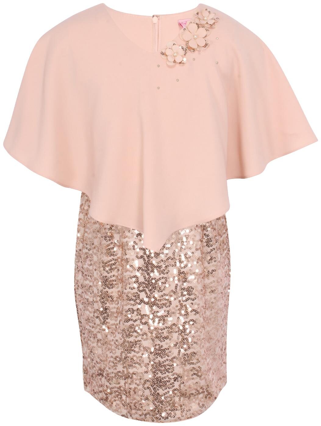 

Cutecumber Pink Georgette Sleeveless Knee Length Princess Frock ( Pack of 1 )