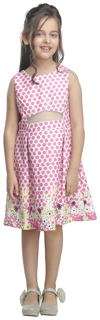 

Cutecumber Pink Polyester Sleeveless Knee Length Princess Frock ( Pack of 1 )