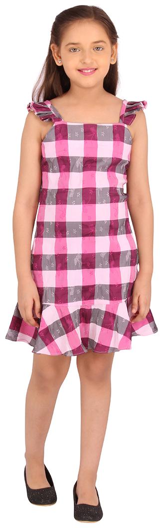 

Cutecumber Pink Georgette Sleeveless Knee Length Princess Frock ( Pack of 1 )