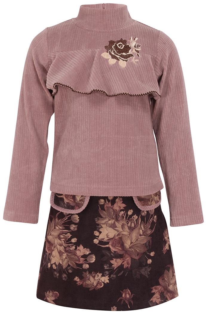 

Cutecumber Girl Polyester Top Bottom Set - Maroon