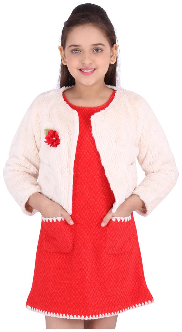 

Cutecumber Red Polyester Full Sleeves Knee Length Princess Frock ( Pack of 1 )