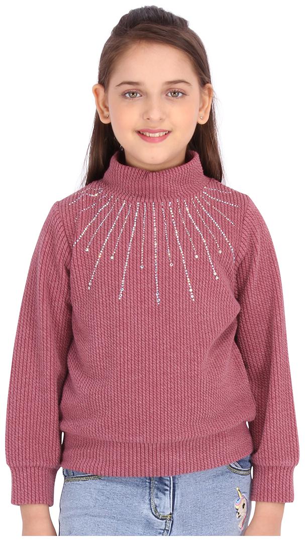 

Cutecumber Girl Knitted Solid Top - Maroon