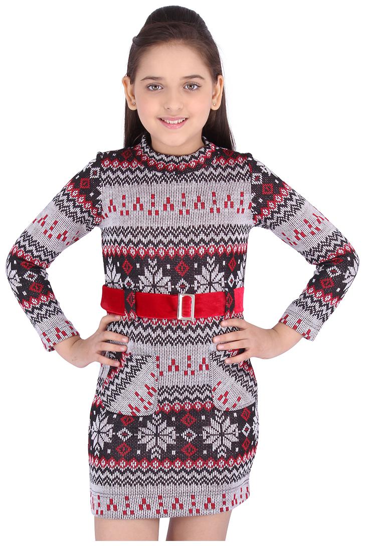 

Cutecumber Grey Knitted Full Sleeves Knee Length Princess Frock ( Pack of 1 )