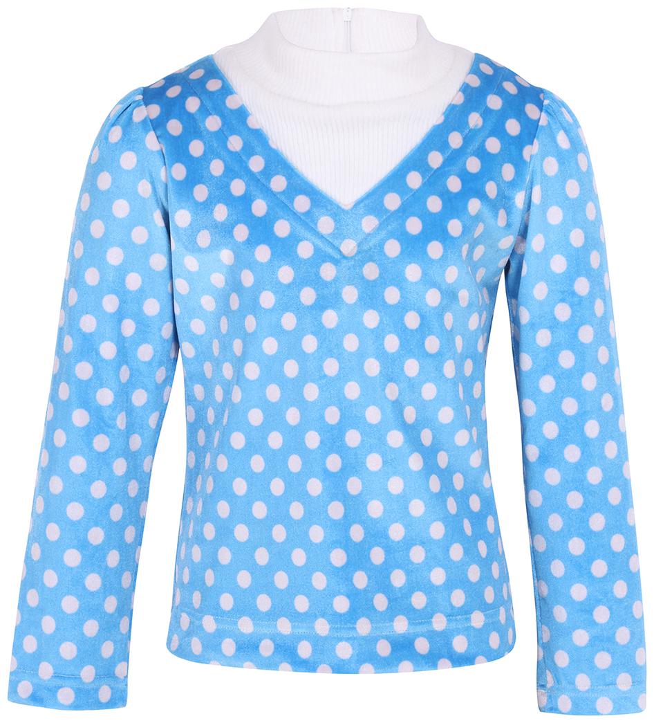 

Cutecumber Girl Wool Polka dots Top - Blue