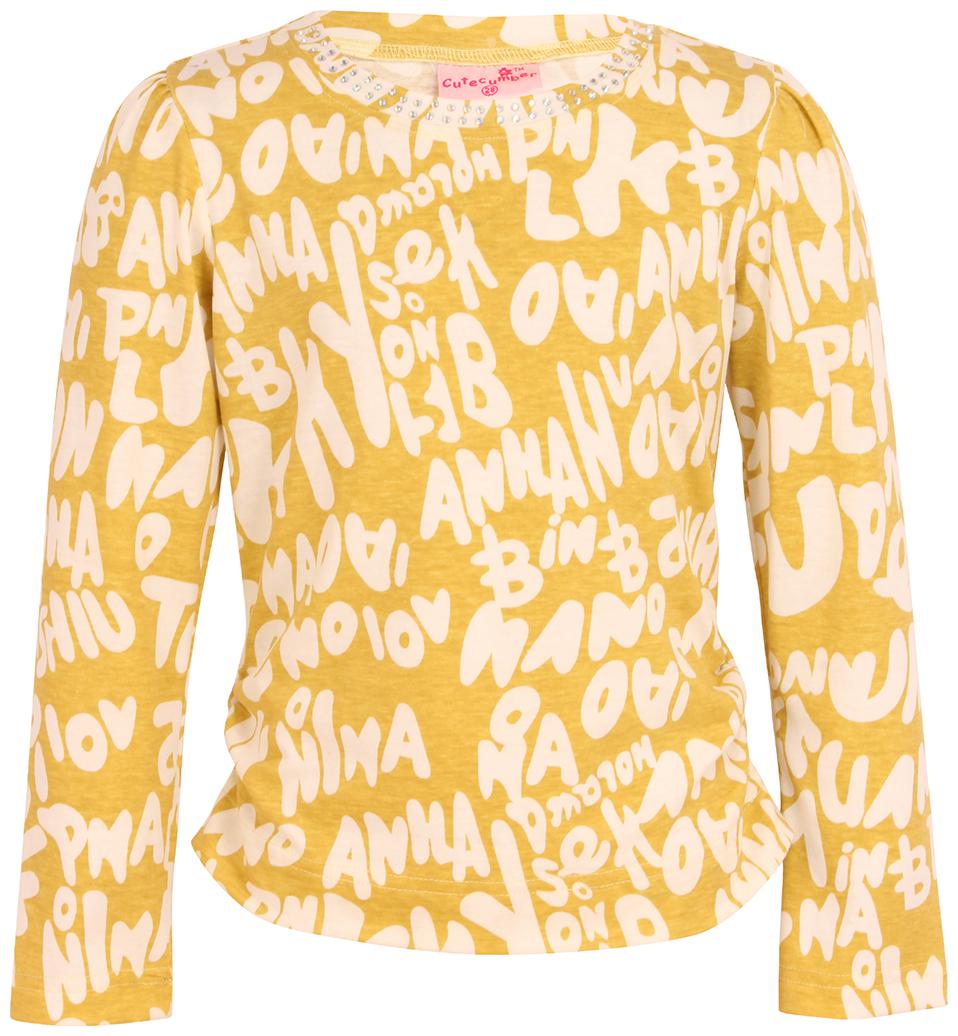 

Cutecumber Girl Polyester Printed Top - Yellow
