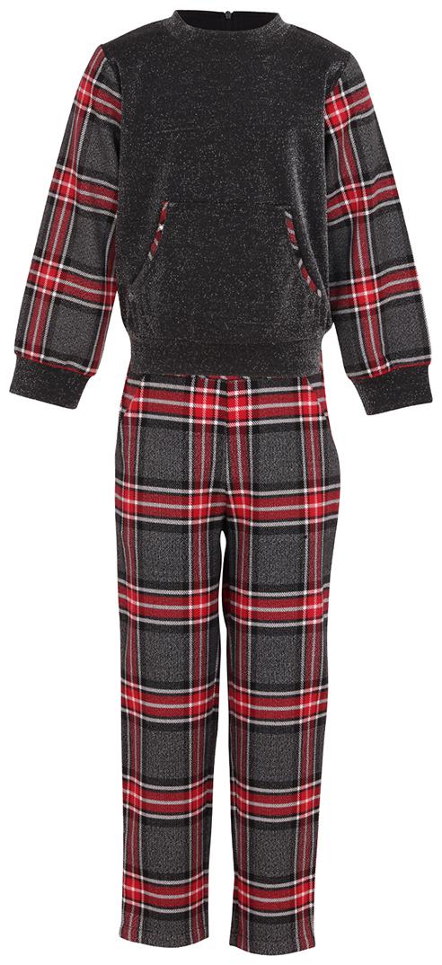 

Cutecumber Girl Polyester Top Bottom Set - Black