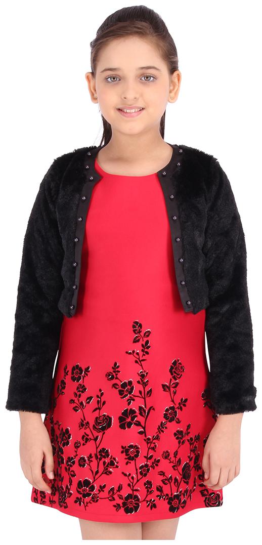 

Cutecumber Red Polyester Full Sleeves Knee Length Princess Frock ( Pack of 1 )