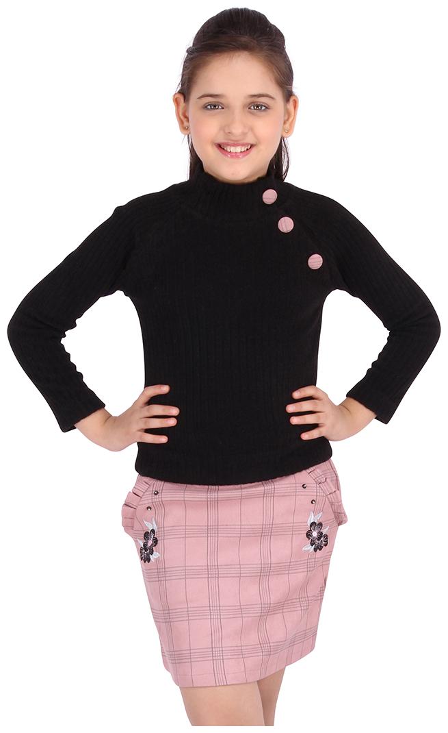 

Cutecumber Girl Polyester Top Bottom Set - Black