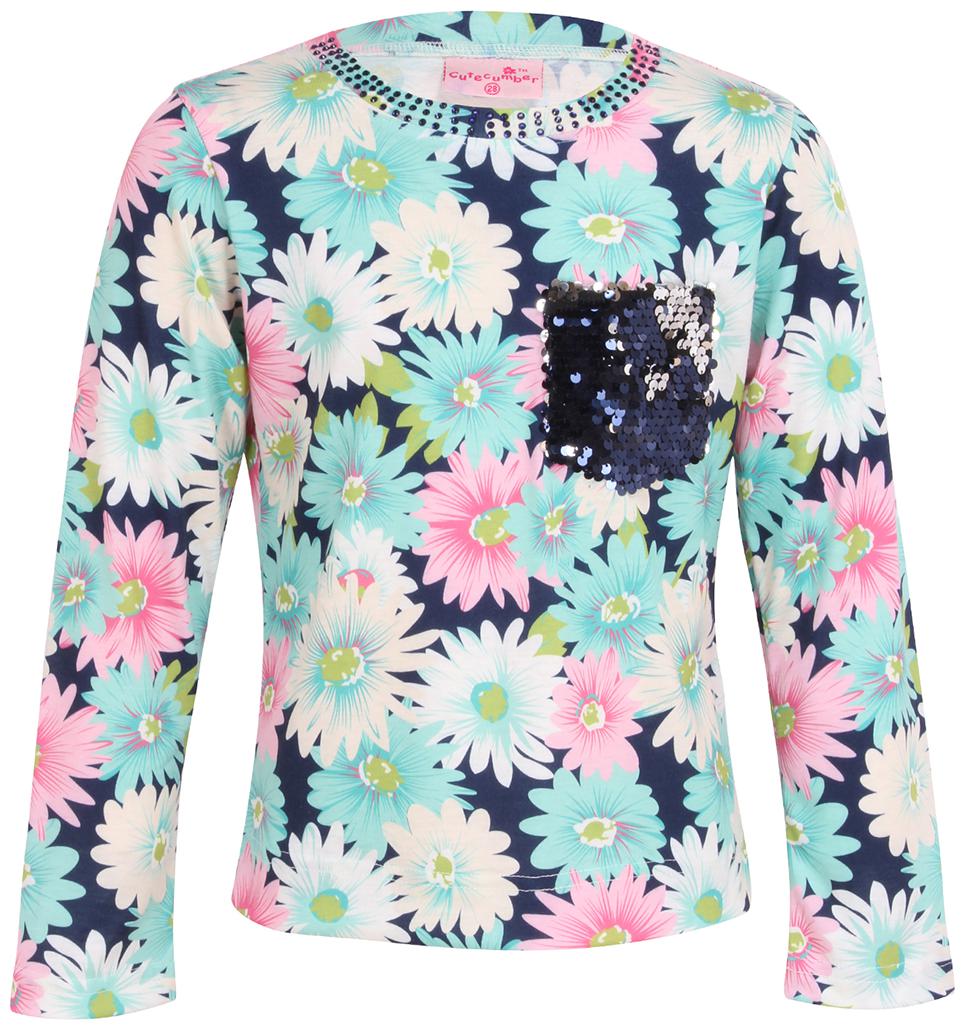 

Cutecumber Girl Polyester Embellished Top - Green