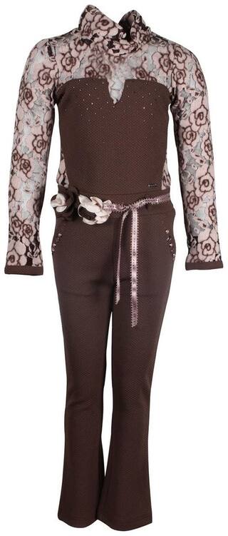 Cutecumber Baby boy Polyester Solid Jumpsuit - Brown