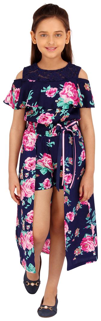 

Cutecumber Blue Polyester Sleeveless Knee Length Princess Frock ( Pack of 1 )