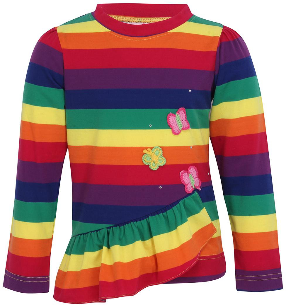 

Cutecumber Girl Knitted Striped Top - Multi