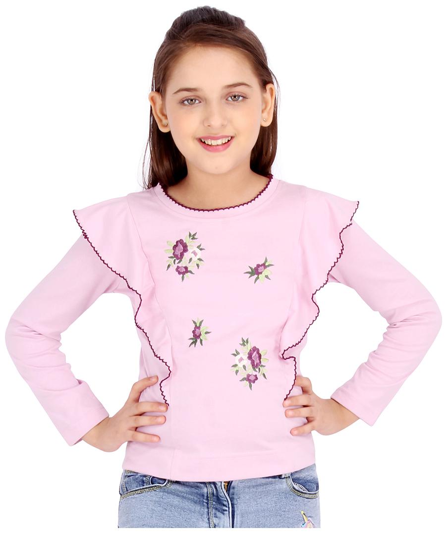 

Cutecumber Girl Knitted Striped Top - Pink