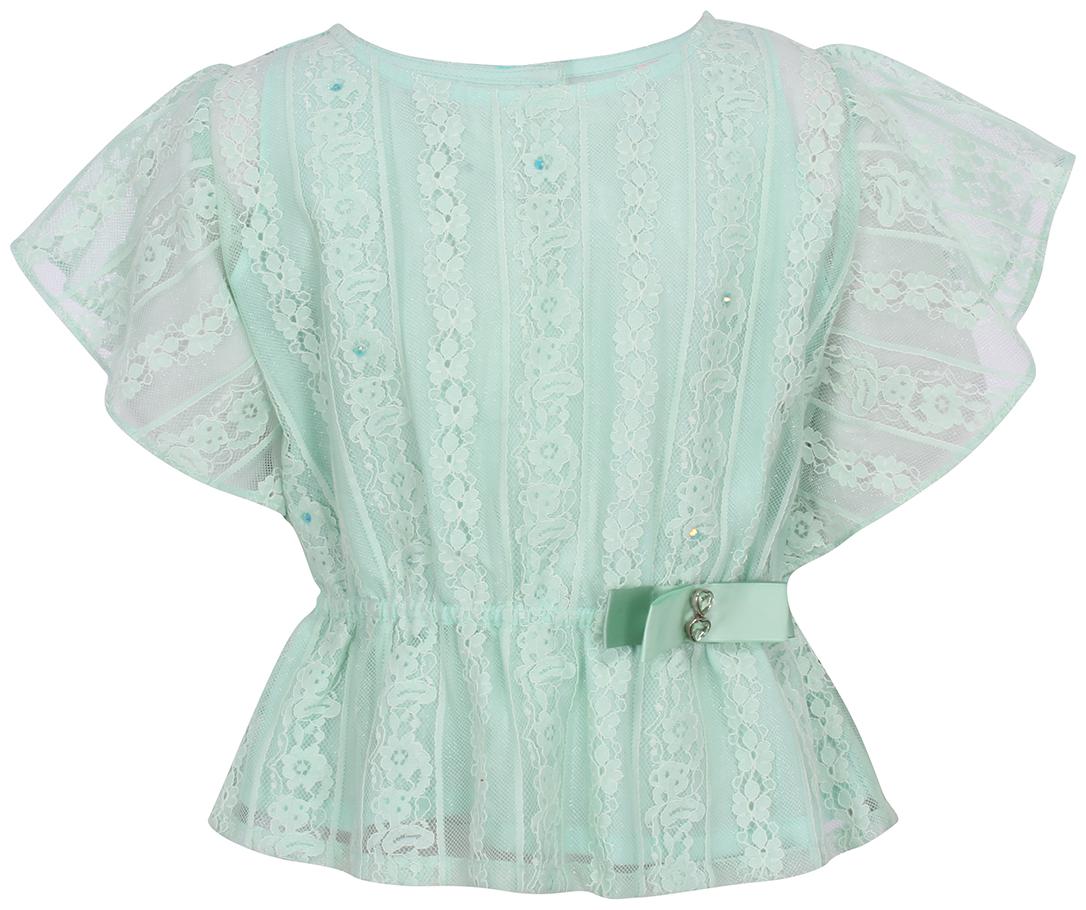 

Cutecumber Girl Lace Solid Top - Green
