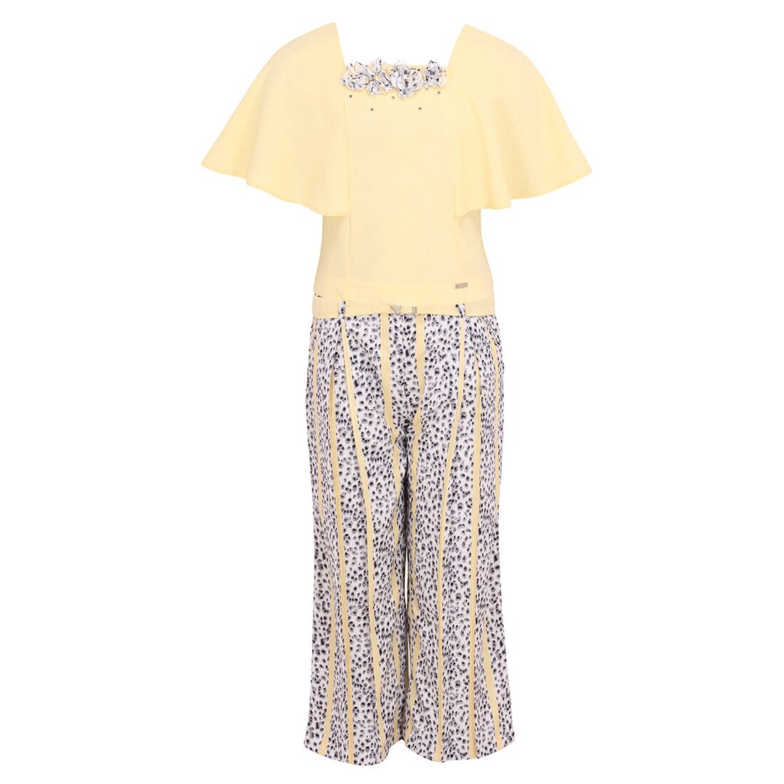 

Cutecumber Girl Polyester Top Bottom Set - Yellow