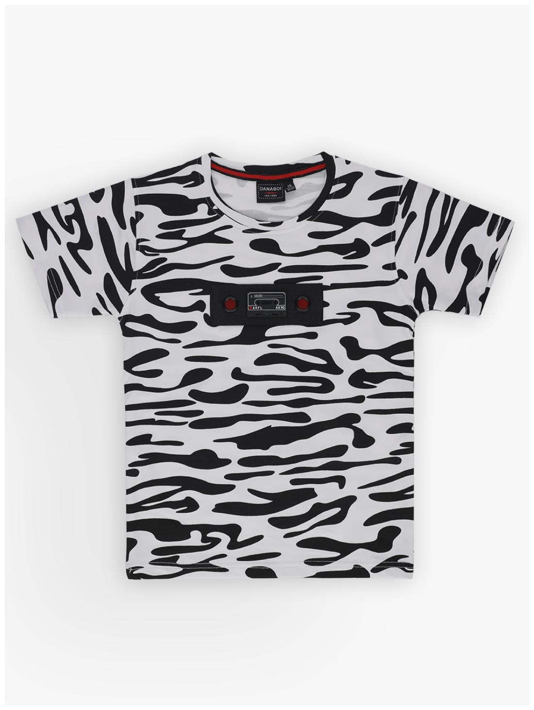 

DANABOI Boy Cotton blend Printed T-shirt - Grey