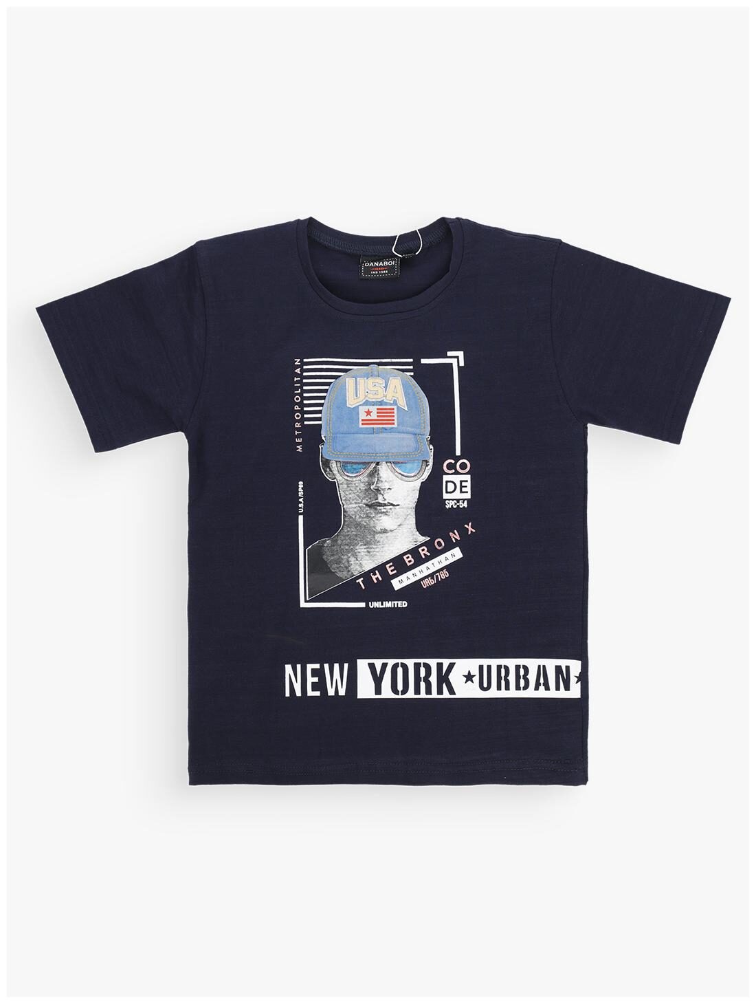 

DANABOI Boy Cotton blend Printed T-shirt - Blue