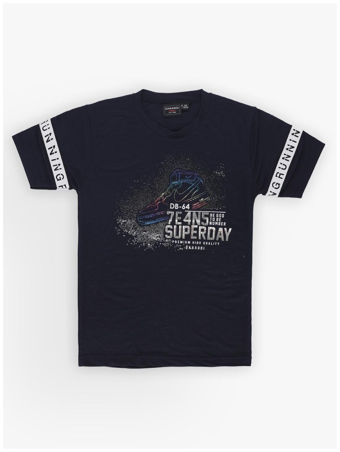 

DANABOI Boy Cotton blend Printed T-shirt - Blue