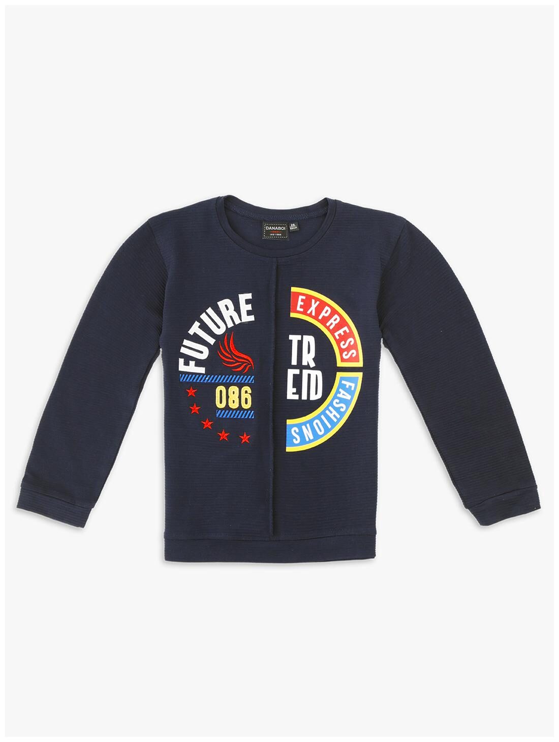 

DANABOI Boy Cotton blend Printed T-shirt - Blue