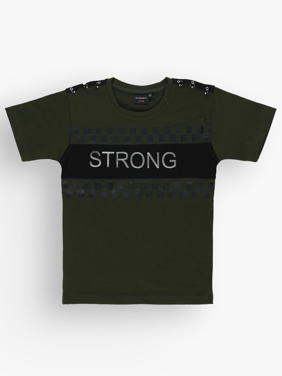 

DANABOI Cotton blend Printed T shirt for Baby Boy - Green