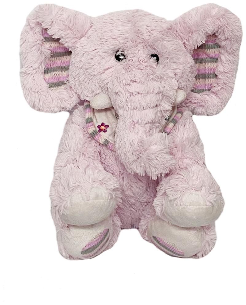 

DANR Baby Pink Cute Sitting Elephant Loveable Huggable Soft Baby Elephant Toy (Size - 42 cm)