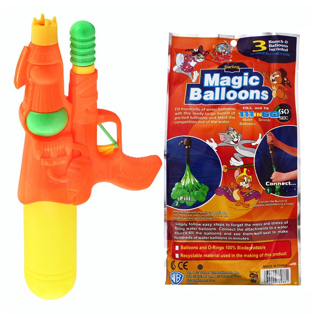 

Dealbindaas Holi Water Pichkari Shape Squirter 1268 With 111 Magic Balloon