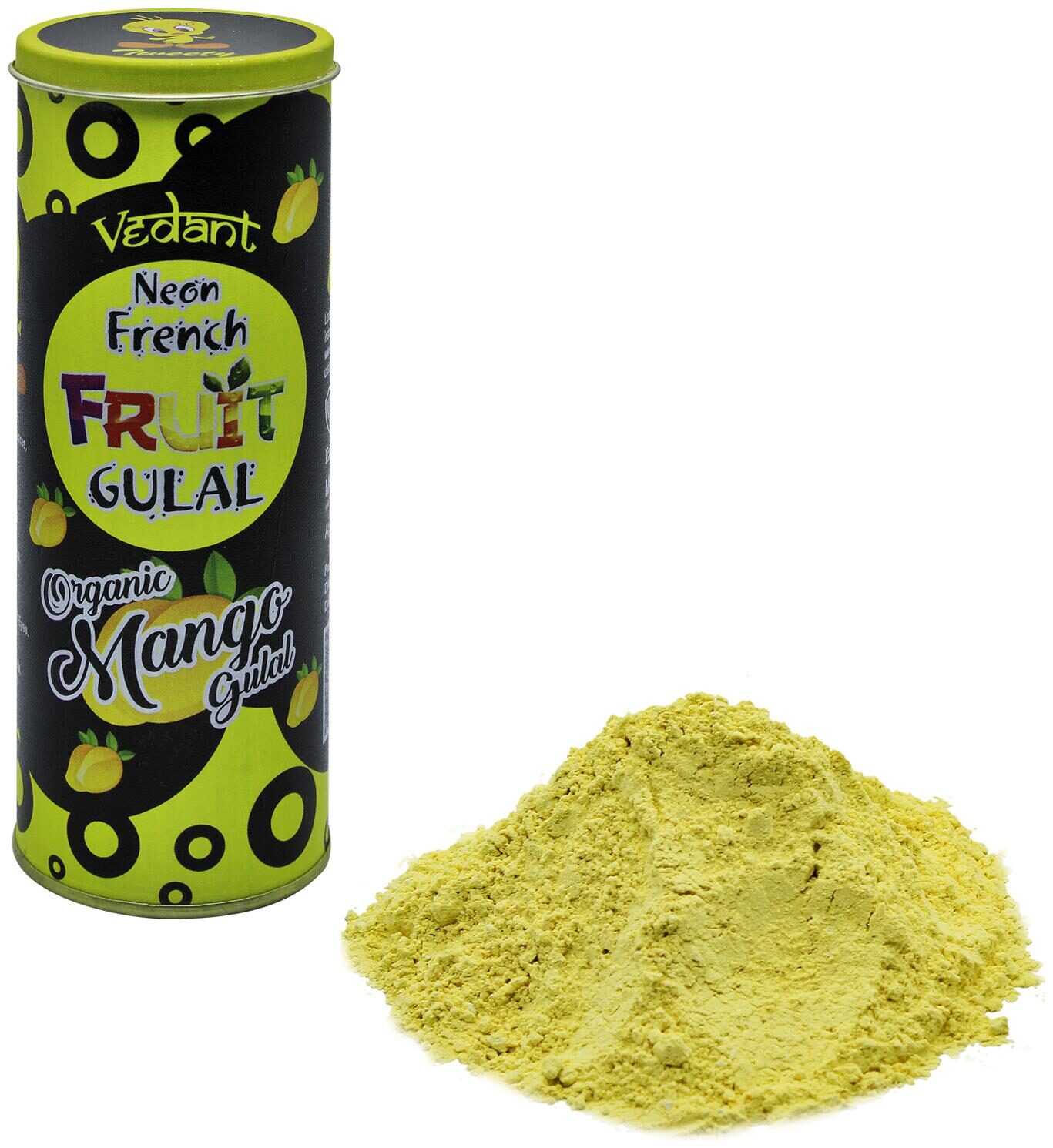

Dealbindaas Vedant Organic Fruit Gulal Canister Non-Toxic Fresh Nature Fregnence Herbal Gulal 175gm- Pack of 1