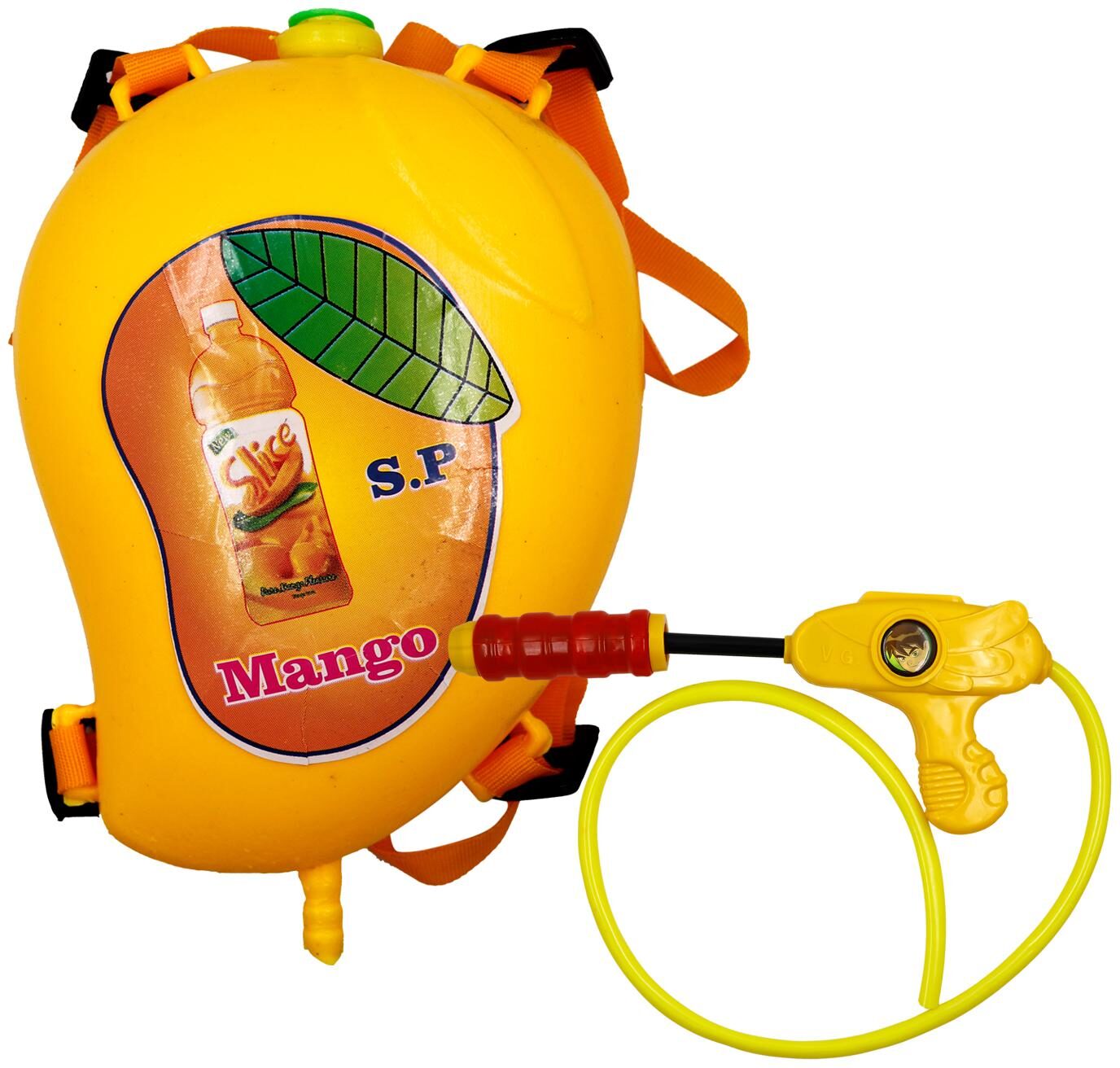 

DealBindaas Mango Tank Holi Water Gun Toy Pichkari Pump Tank with High Pressure Back Pack Holi Pichkari For Kids Pichkaaree 3-6 Yrs