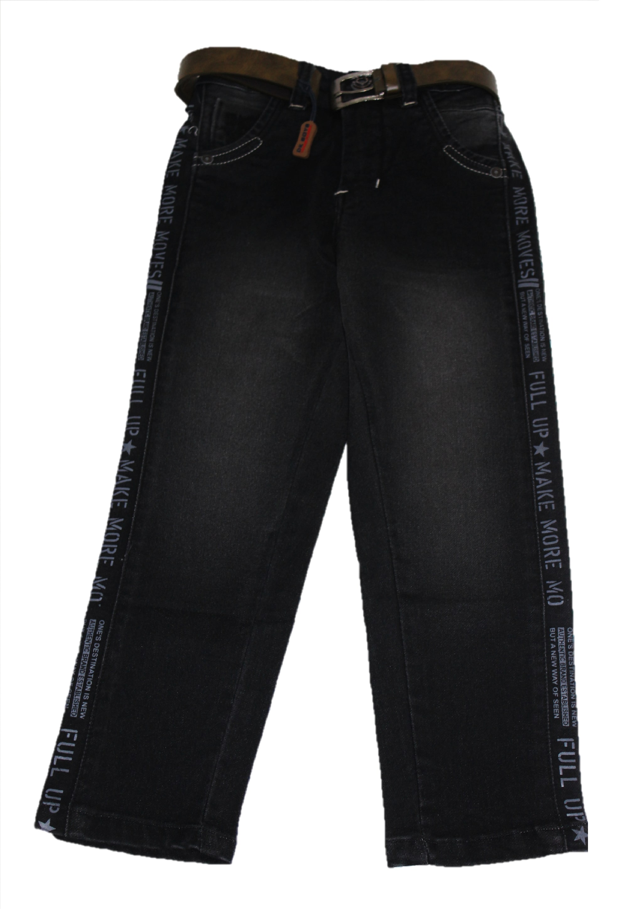 

Defyknits Boy s Regular fit Jeans - Black