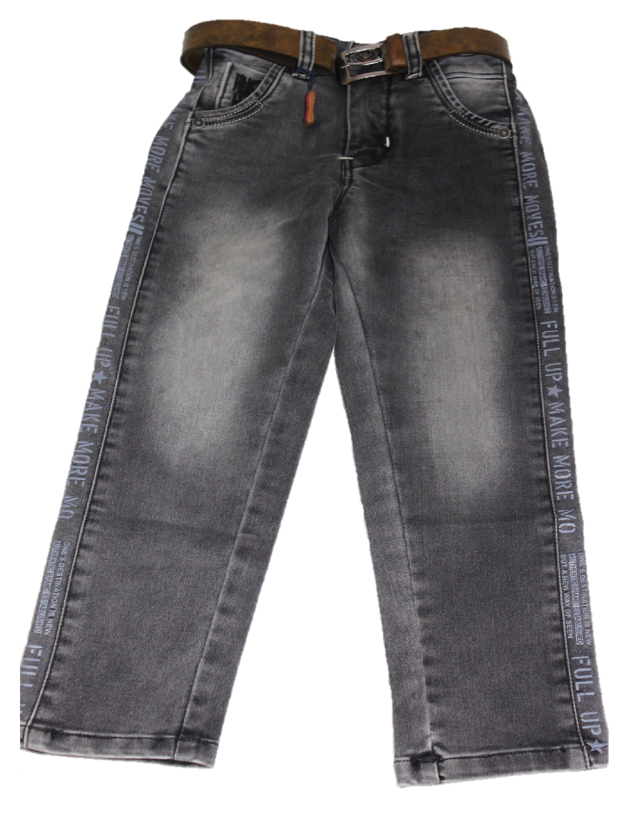 

Defyknits Boy s Regular fit Jeans - Grey
