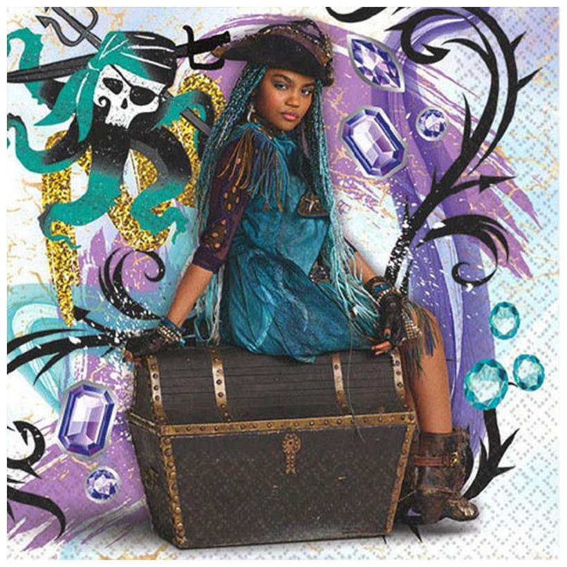 

Descendants 2 Dessert Beverage Napkins 16 Per Package Birthday Party Supplies