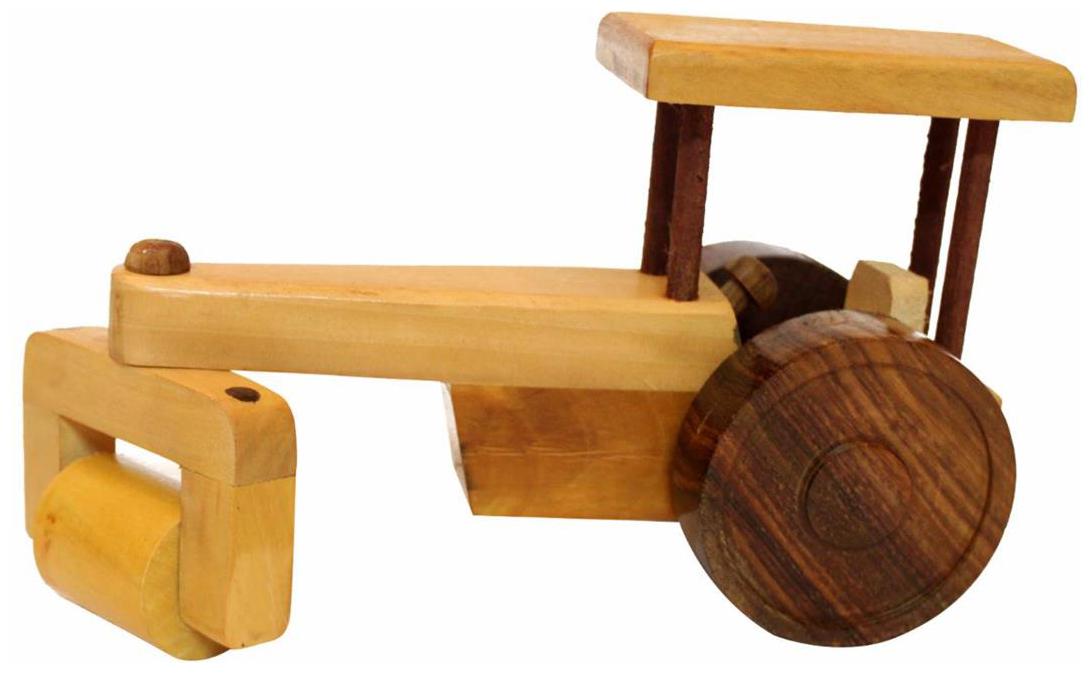 

Desi Karigar beautiful wooden classical Road Roller toy