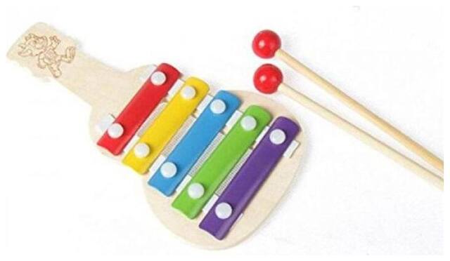 Desi Karigar Eco-Friendly Guitar Shaped Xylophone