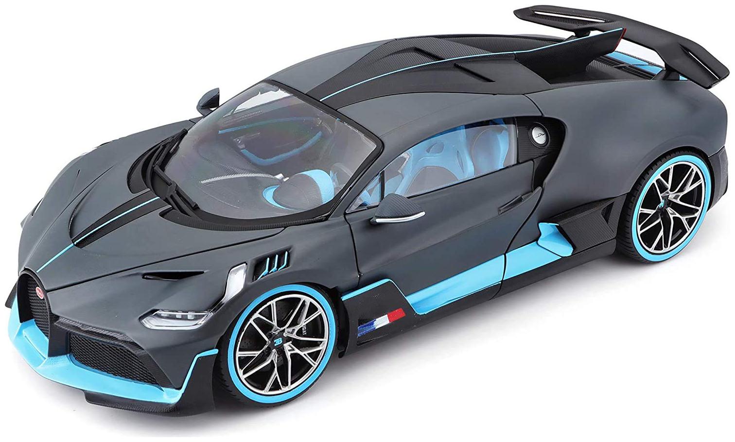 

VBE Die-Cast Pull Back Bugatti Divo Light and Sound Metal Car With Openable Doors